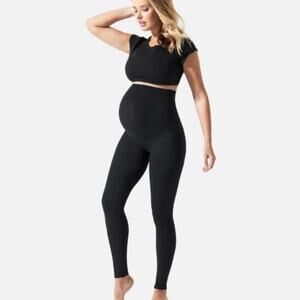 Blanqi Black Ultralight Belly Support Leggings Sz.M